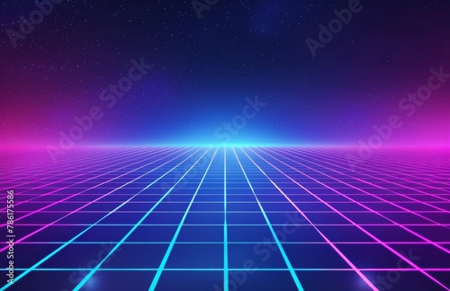 Blue and Pink Abstract Background With Lines