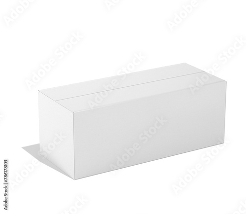 Cardboard Packages Box Mockup Isolated on Background 3D Rendering