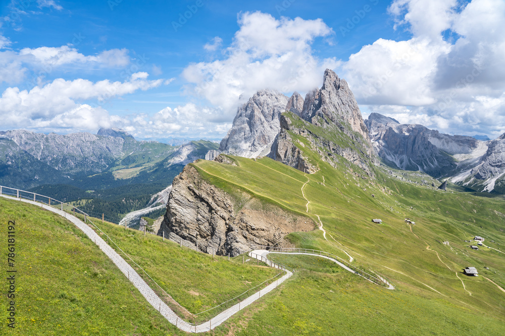 Fototapeta premium Seceda, Dolomites Alps, South Tyrol (Alto Adige), Italy