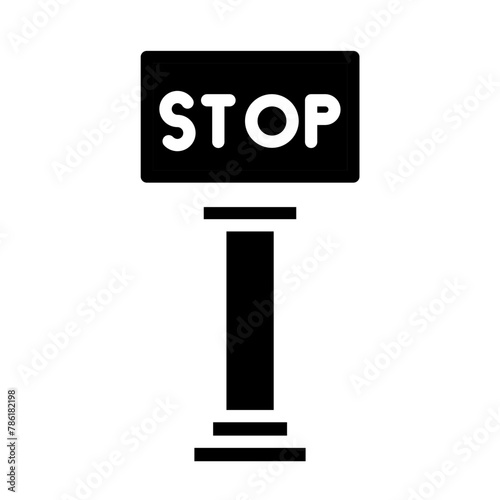 Stop glyph icon