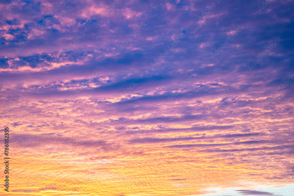 Obraz premium Sunset Sky on Twilight in the Evening