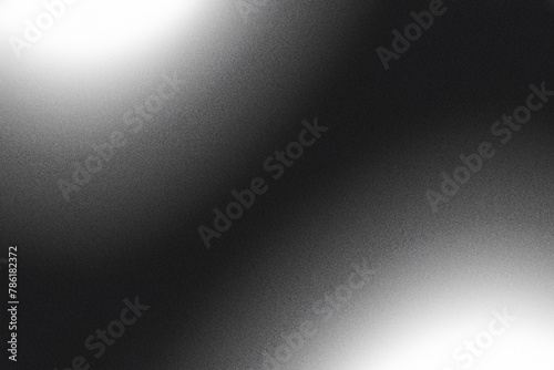 Black and White Grainy Gradient Abstract Background Poster Banner
