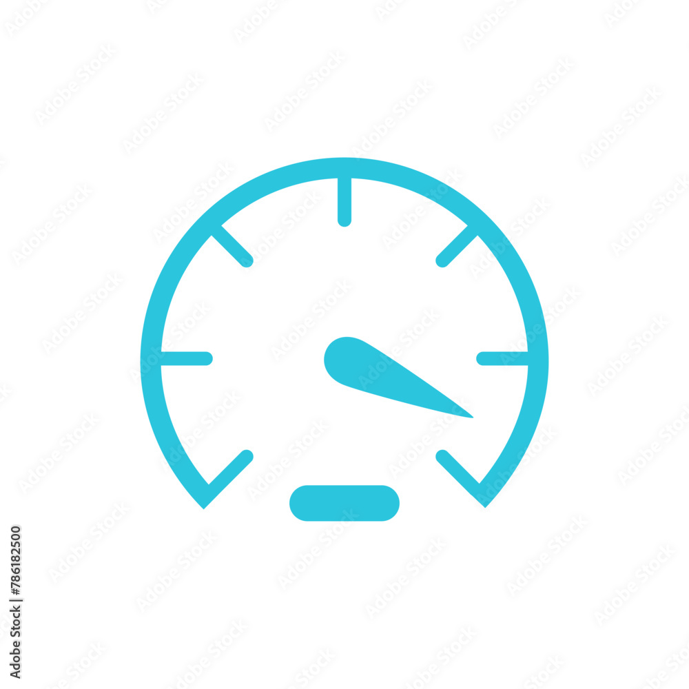 Speed icon. Isolated on white background. From blue icon set. Speed icon. Isolated on white background. From blue icon set.