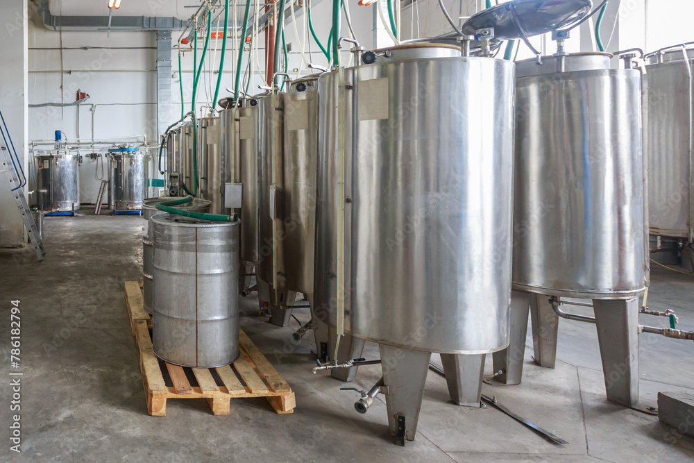 Closeup view of tanks with perfume fragrance. Closeup view of tanks with perfume fragrance.