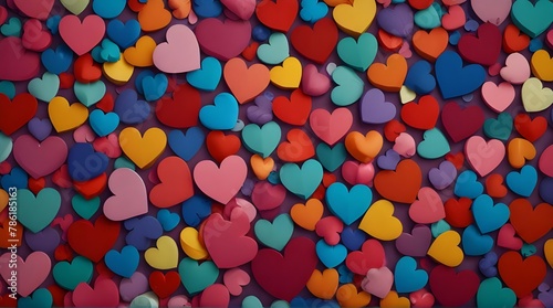 hearts background,valentine background with hearts.generative.ai 