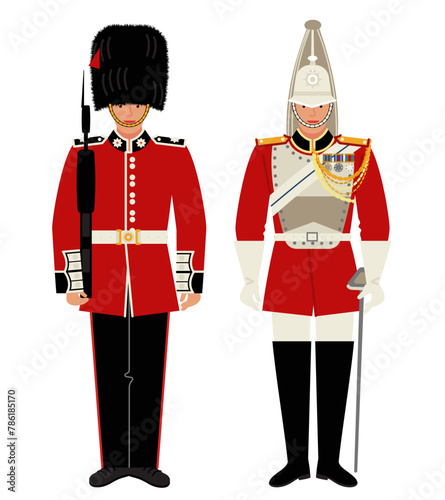 man in uniform of British guardsman