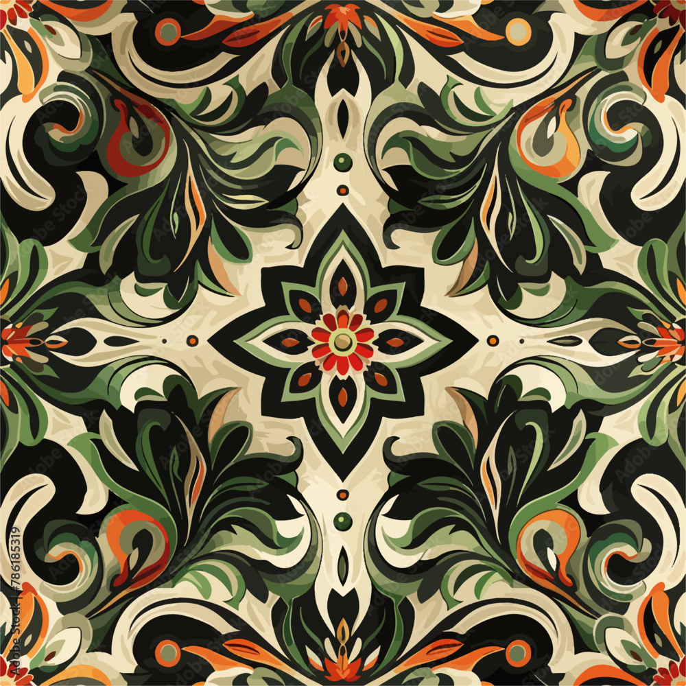 Old portuguese, italian, sicilian tile, flower tile Old portuguese, italian, sicilian tile, flower tile