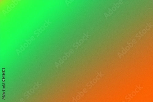 Dark Green Orange Green Grainy Gradient Abstract Background Poster Banner