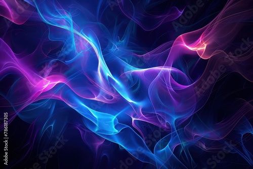 Against a dark backdrop, wisps of smoke swirl and intertwine, creating mesmerizing patterns and lines. The smoke dances with ethereal grace, its movement fluid and captivating. 
