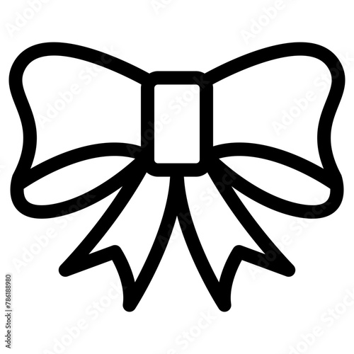 bow icon, simple vector design