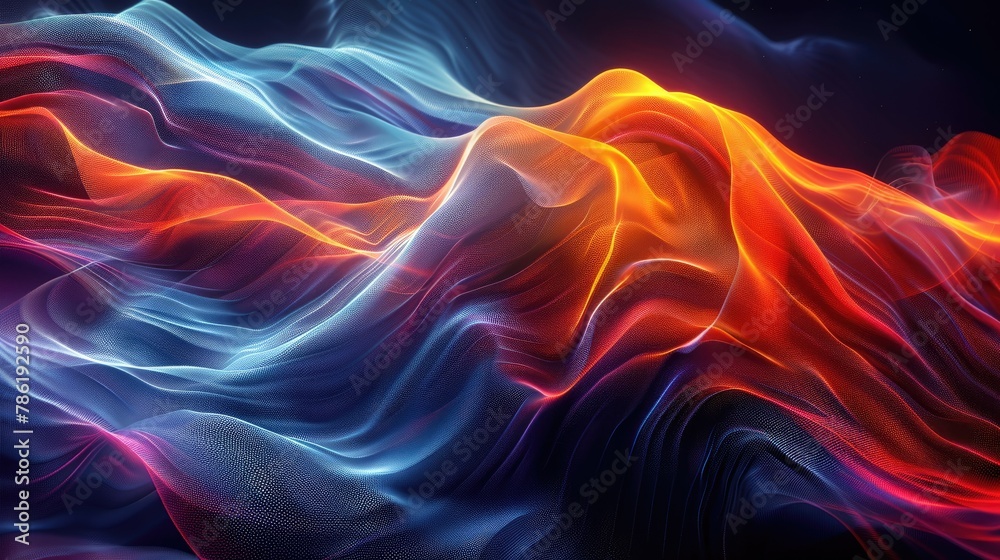 Fototapeta premium Abstract visualization of investment portfolios diversification strategies