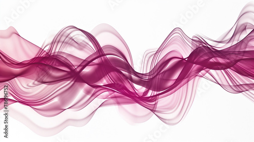 Tech Flow: Dynamic Wave Lines in Gradient Pink on White