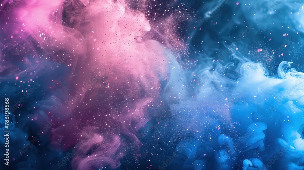 Swirling tendrils of vibrant, colorful smoke dance and intertwine, creating a mesmerizing abstract backdrop. Swirling tendrils of vibrant, colorful smoke dance and intertwine, creating a mesmerizing abstract backdrop.