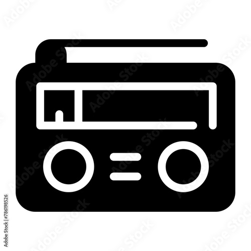 radio glyph icon