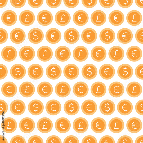 Vibrant Orange and White Circles Background