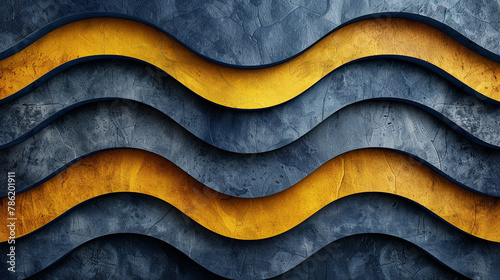Royal Blue and Yellow abstract background. empty space for text