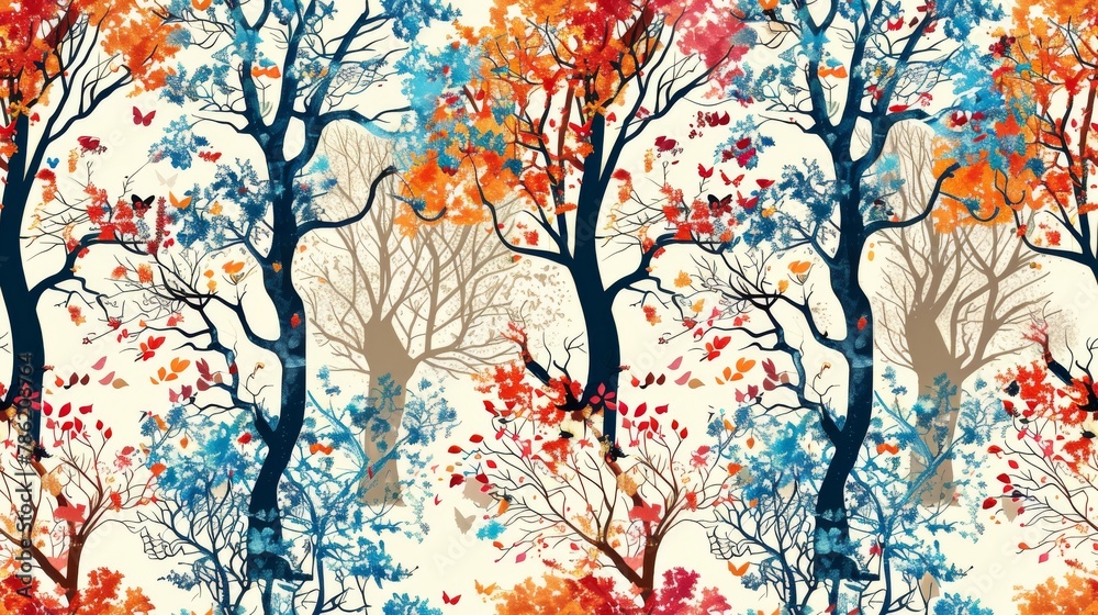 a world of vivid and repetitive fashion tree artwork designs, presented seamlessly to evoke a sense of style and sophistication in any creative project.project. a world of vivid and repetitive fashion tree artwork designs, presented seamlessly to evoke a sense of style and sophistication in any creative project.project.