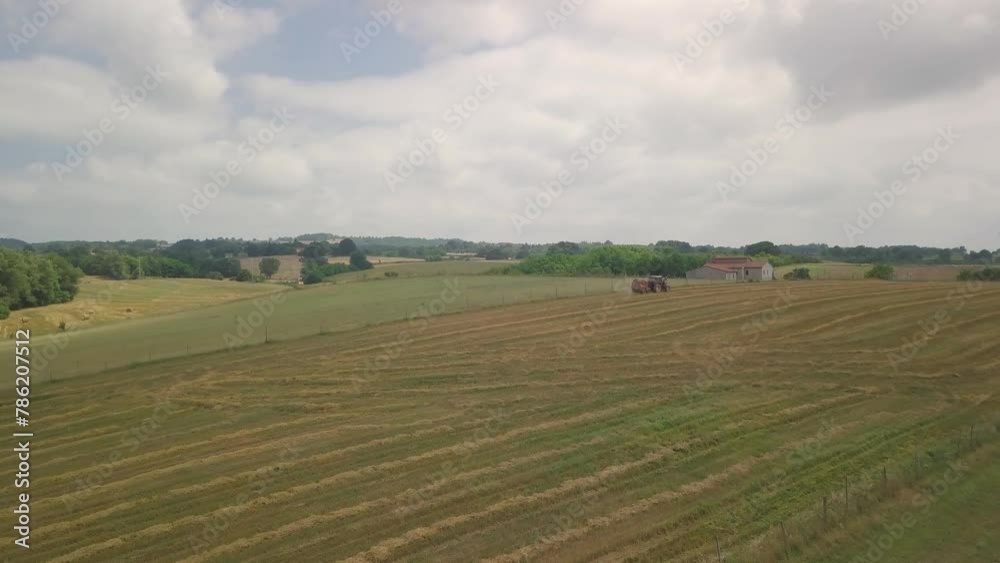 Aerial view of plowed agricultural land field in countryside of Tuscany Italy Aerial view of plowed agricultural land field in countryside of Tuscany Italy
