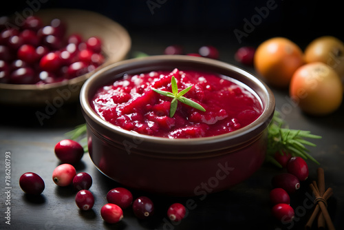 Cranberry Sauce, Sweet, tart sauce, a perfect side for turkey
