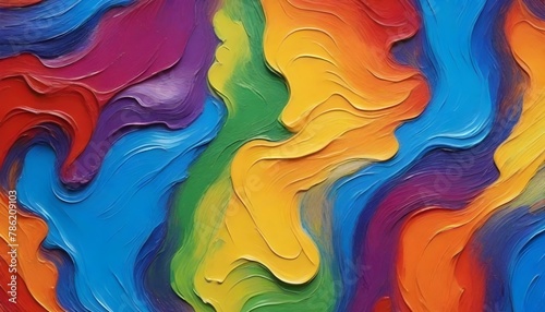 Multi colour oil painting texture