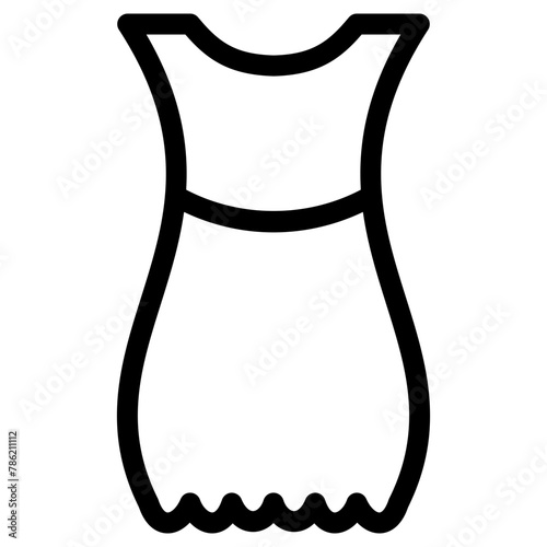 dress icon, simple vector design