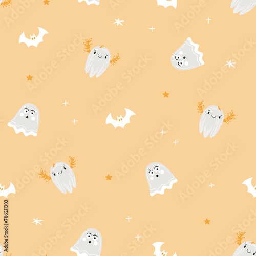 halloween seamless pattern