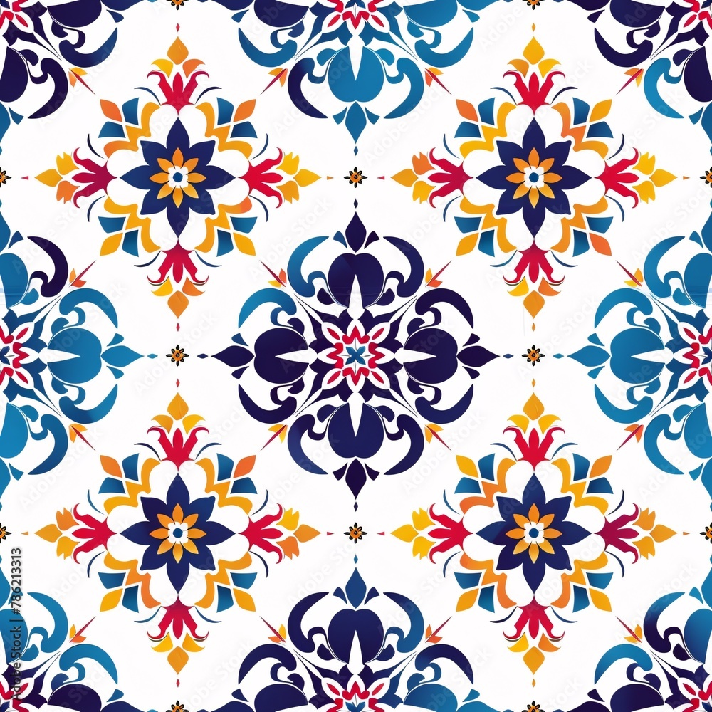 Traditional ornaments design white background Traditional ornaments design white background