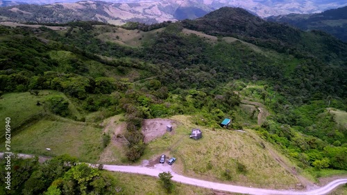 Aerial view of Monteverde Cloud Forest Reserve on the Tilaran mountain range in northern Costa Rica photo