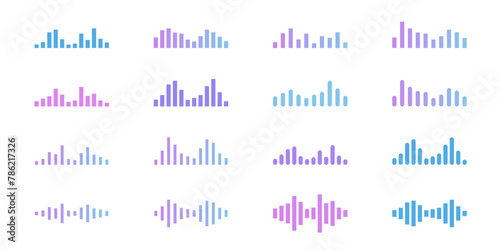 Soundwave simple design element set
