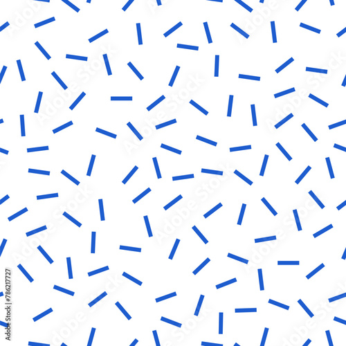 Blue textile pattern - seamless vector dashes