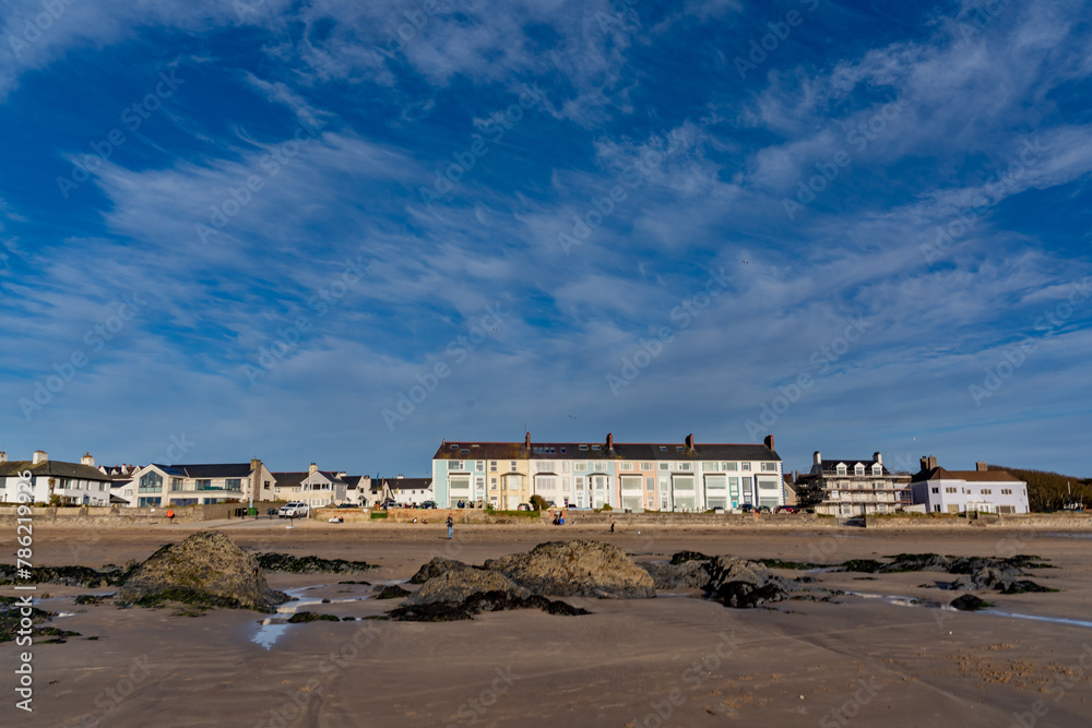 Low tide reflections at Rhosneigr beach, Anglesey Low tide reflections at Rhosneigr beach, Anglesey
