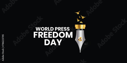 world press freedom day or World Press Freedom Day or World Press Day to raise awareness of the importance of freedom of the press. End Impunity for Crimes against Journalism, Independent of media photo