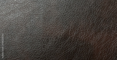 Texture of brown leather as background, top view