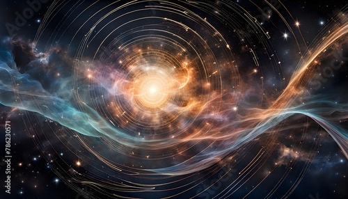Wind of Galaxy Illustration Background