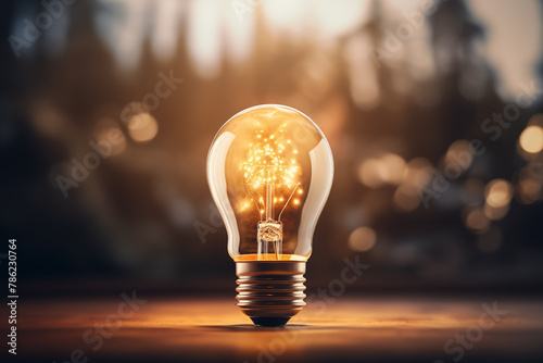 light bulb, business ideas concept