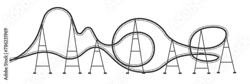 Amusement Park Rides Illustration