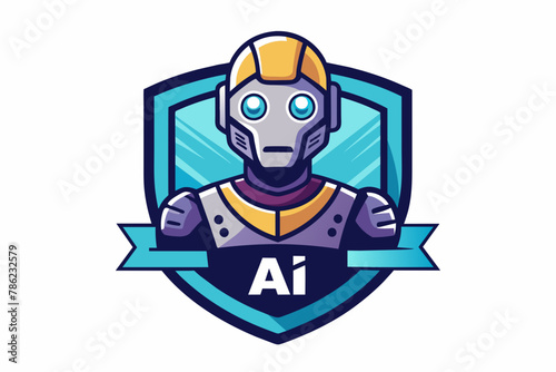  logo for an ai software engineer vector illustration