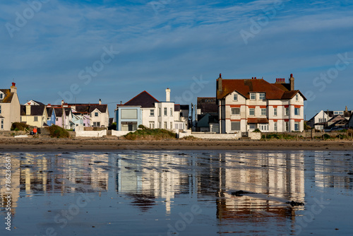 Low tide reflections at Rhosneigr beach, Anglesey photo