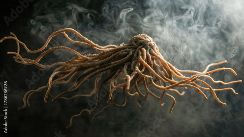 Flying spaghetti monster, symbol of pastafarianism, atheism photo