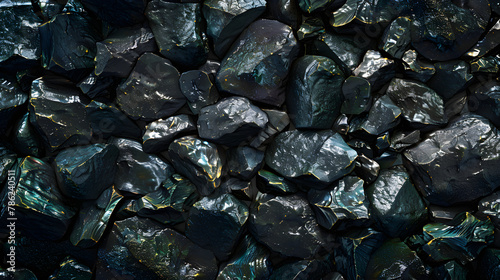 The Mysterious Allure and Spiritual Significance of Obsidian Stones: A Visual Representation