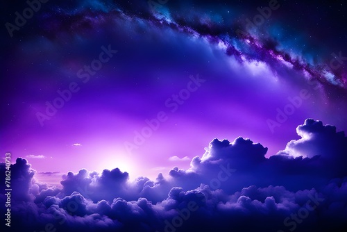 purple night sky