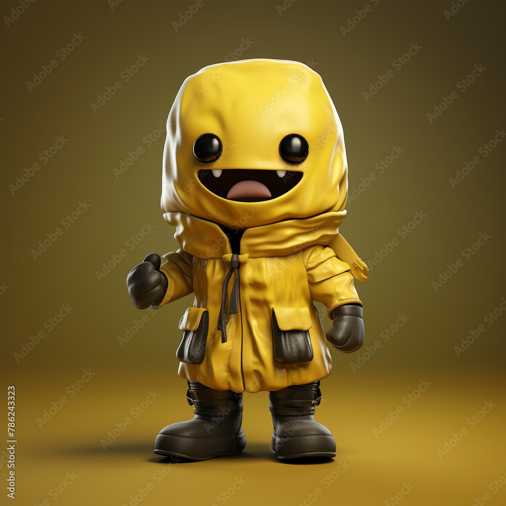 cute realistic yellow siomai smiling, with small arms and legs, wearing black gloves and boots сreated with Generative Ai cute realistic yellow siomai smiling, with small arms and legs, wearing black gloves and boots сreated with Generative Ai