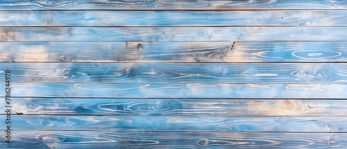 Wood blue beige texture panoramic header for background wooden with planks horizontal . New HD wallpaper