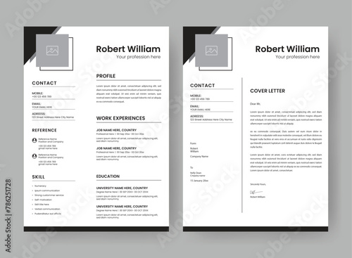 Resume and CV Layout Set.