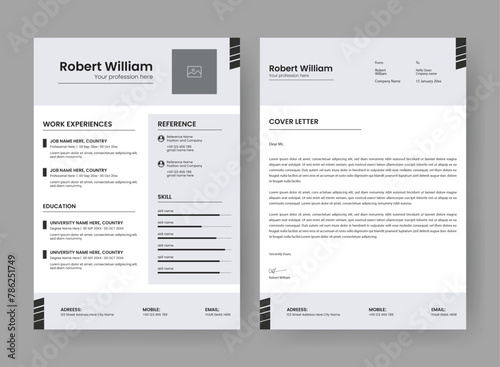Resume and CV Layout Set.