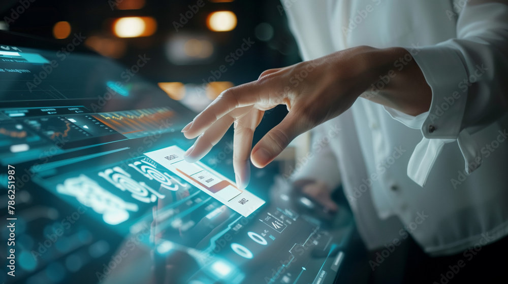 a digital interface pressing a register now button, future technology engagement a digital interface pressing a register now button, future technology engagement