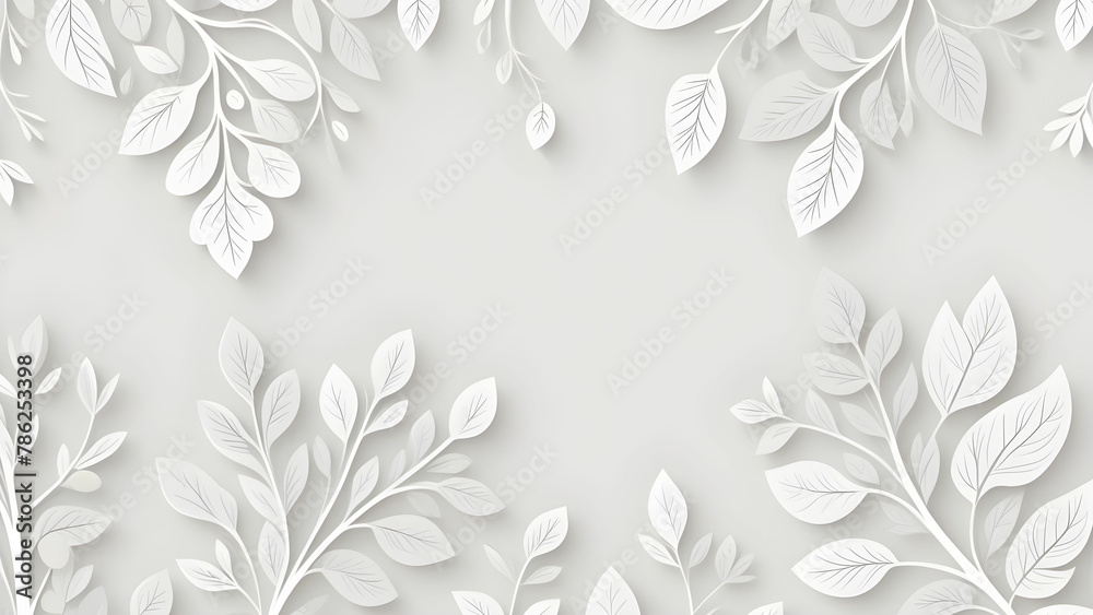 Obraz premium abstract floral frame background with flowers