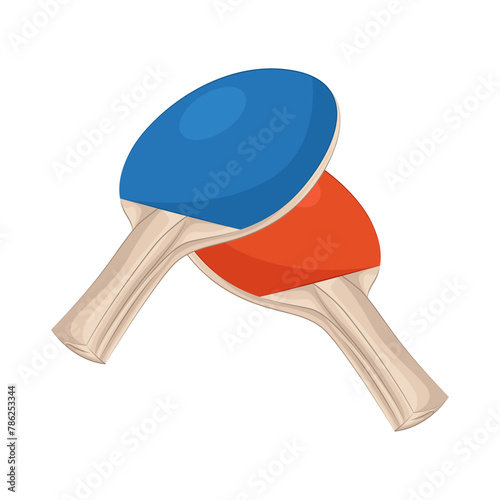 Illustration of ping pong racket 