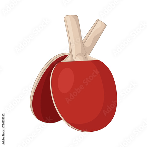 Illustration of ping pong racket 