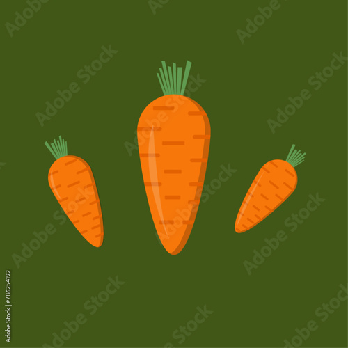 three carrots